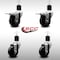 Service Caster 3.5'' SS Phenolic Swivel 1-7/8'' Expand Stem Caster Set 2 Total Lock Brakes, 4PK SCC-SSEXTTL20S3514-PHS-2-S-2-178 - alternate 4